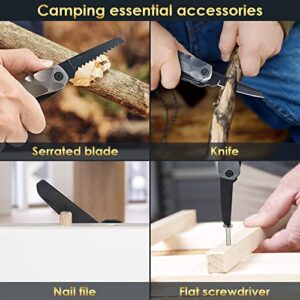 Father's Day Gifts for Dad from Daughter Son Hammer Multitool Camping Accessories, 13 In 1 Pocket Multi Survival Tools Cool Gadgets Christmas Birthday Gifts for Men Dad Him Women Husband Grandpa Wife