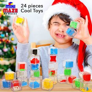 Brain Teaser Puzzles for Adults and Kids 24Pack | Mini Games Brain Games for Kids 4-8-12 | Mini Puzzles Bead Maze Ball Party Favors for Kids Ideas Stocking Stuffers for Teens and Adults