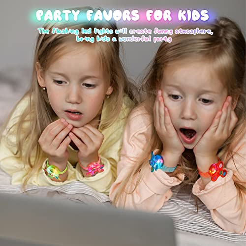 Satkago 30Pcs Glow in The Dark Party Favors for Kids 8-12 4-8, Christmas Stocking Stuffers for Kids Teens Neon for Encanto Cocomelon Birthday Christmas Party Favors Goodie Bag Stuffers for Kids