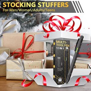 Stocking Stuffers for Men Multitool Pen - Gifts for Men 11 in 1 Cool Tool Gadgets Unique Birthday Fathers Day Gift for Dad Him Boyfriend Husband Who Have Everything Construction Engineer Carpenter