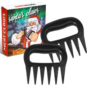 meat claws for shredding, solid heavy duty meat shredder tool bear claws – funny stocking stuffers for men dad- smoker grill accessories for bbq gifts for men – one pair