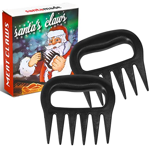 Meat Claws for Shredding, Solid Heavy Duty Meat Shredder Tool Bear Claws - Funny Stocking Stuffers for Men Dad- Smoker Grill Accessories for BBQ Gifts for Men - One Pair