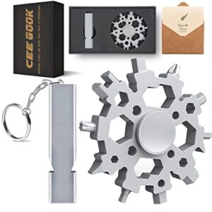 stocking stuffers for men adults kids, 24-in-1 snowflake multitool, cool gadgets for men, funny christmas gifts for men, unique gifts for anniversary husbands, boyfriends, teens