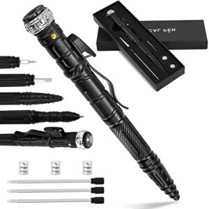 gifts for men dad,8 in 1 tactical pen multitool pen with led flashlight for men,cool gadgets for men, birthday gifts christmas gifts stocking stuffers for men dad husband boyfriend him