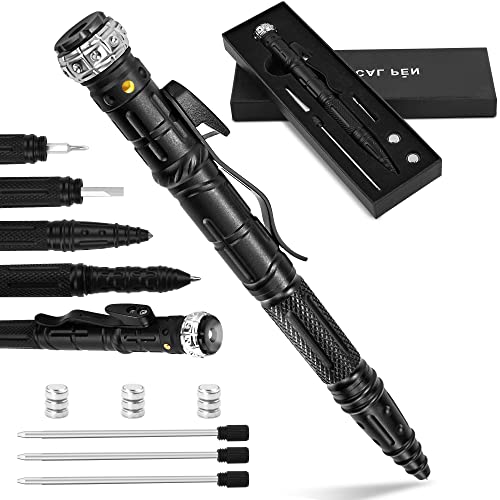 Gifts for Men Dad,8 IN 1 Tactical Pen Multitool Pen with LED Flashlight for Men,Cool Gadgets for Men, Birthday Gifts Christmas Gifts Stocking Stuffers for Men Dad Husband Boyfriend Him