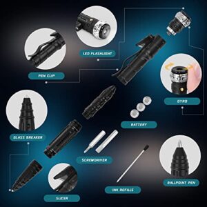 Gifts for Men Dad,8 IN 1 Tactical Pen Multitool Pen with LED Flashlight for Men,Cool Gadgets for Men, Birthday Gifts Christmas Gifts Stocking Stuffers for Men Dad Husband Boyfriend Him