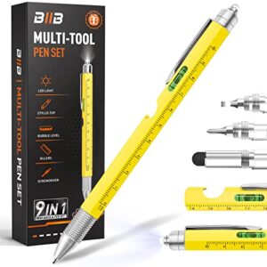 biib gifts for men, 9 in 1 multitool pen, fathers gifts for dad, cool gadgets for men gifts, unique mens gifts for dad, husband, grandpa, dad gifts from daughter