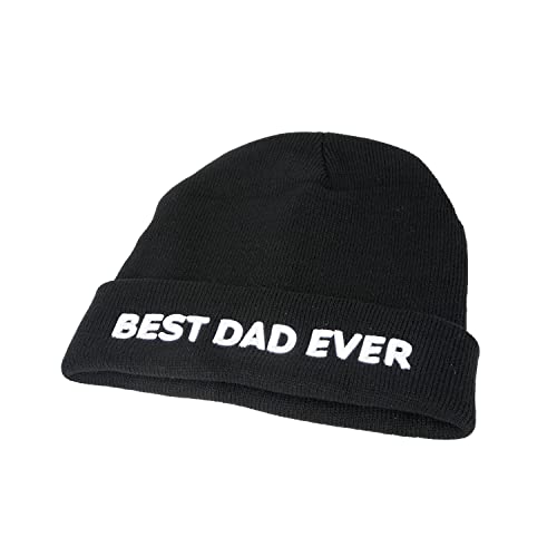 Funny Gifts for Dad from Daughter Son Fathers Day Beanie Winter Hat Christmas Stocking Stuffers for Men Daddy Step Dad Him Black