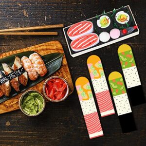 Funny Sushi Socks for Men Women Teen Boys - Funny Gifts Novelty Sushi Japanese Gifts Food Fun Funky Cool Crazy Silly Socks-Valentines Day Birthday Gifts Ideas Christmas Stocking Stuffers(L,2 pairs)