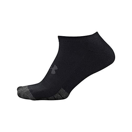 Under Armour Adult Performance Tech No Show Socks, Multipairs , Black (6-Pairs) , X-Large