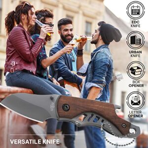 GOOD WORKER 5.7’’ Pocket Knife - Mini Folding Knives - Small Sharp Knife with Bottle Opener - Cool EDC Knives - Tiny Folding Knife - Foldable Knife - Stocking Stuffers for Men Women Children 6779