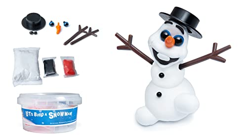 Let's Build A Snowman, Gingerbread Man, & Christmas Tree (3 Piece Kit), Boys and Girls Christmas Stocking Stuffers for Kids; Make Snowman Crafts, Ornaments, Kids Gifts for Xmas, Figurines (Clay/Putty)