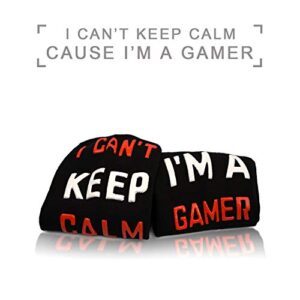 I'm Gaming Socks Novelty Gift Funny Christmas Stocking Stuffers For Game Christmas Gift