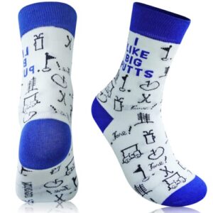 monkey stix golf gifts for men women teens unique sock stocking stuffers crazy funny pair of socks events holidays athletic socks