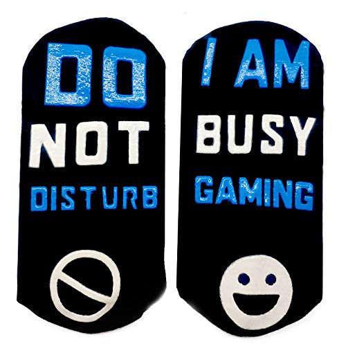 Novelty Funny Xmas Gift Socks Gaming Socks Christmas Stocking Stuffers White Elephant Gifts For Men Kids Gamer