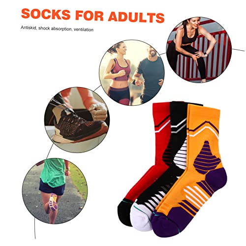 GAFOKI 3 Pairs Sports Socks Stocking Stuffers for Guys Slipper Socks Men's Athletic Socks Basketball Socks Men Breathable Socks Outdoor Socks Men Sweat Releasing Socks Breathable Socks