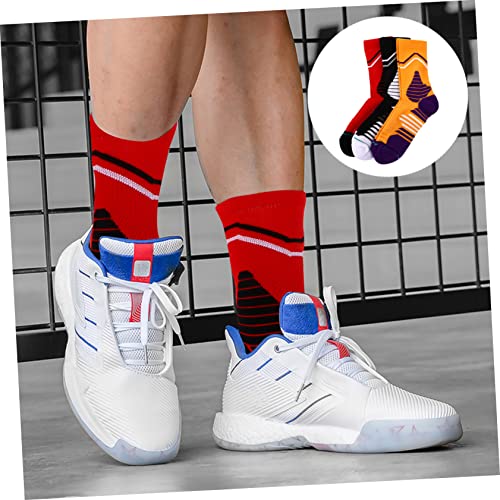 GAFOKI 3 Pairs Sports Socks Stocking Stuffers for Guys Slipper Socks Men's Athletic Socks Basketball Socks Men Breathable Socks Outdoor Socks Men Sweat Releasing Socks Breathable Socks