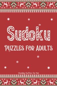 stocking stuffers for men: sudoku puzzles for adults: christmas sudoku stocking stuffers gifts