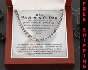 to my boyfriends dad father gift, cuban link chain, necklace, for christmas, birthday, just because, fathers day, present, stocking stuffer tbs0574