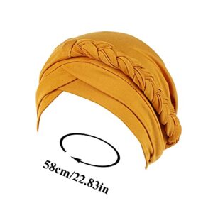 Size 8 Hats for Men Pre-Tied Cover Headwear Head Cap Hair Braid Hat Ethnic Wrap Baseball Caps Camping Hat for Women