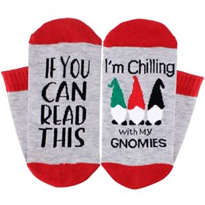 Shintrend Women Funny Christmas Socks with Saying: If You Can Read This Socks for Men Stocking Stuffers Novelty Gaming Sock