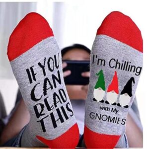 Shintrend Women Funny Christmas Socks with Saying: If You Can Read This Socks for Men Stocking Stuffers Novelty Gaming Sock