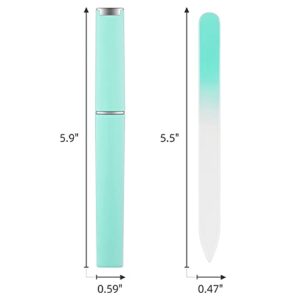 Glass Nail File 3 Pack, Nail File, Glass Nail File with Case, Double Sided Etched Surface Files, Stocking Stuffers for Women or Adults, Unique Gifts Package for Women and Girls, by XIPOO