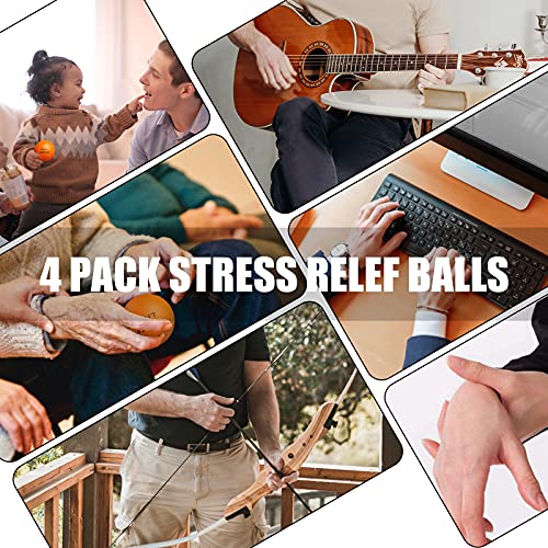 KDG Motivational Stress Balls(4 Pack) for Kids and Adults,Stress Relief Balls with Quetos to Relieve Anxiety and Manage Anger as Gift…