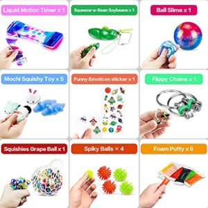 (42 Pcs) Fidget Toys Pack, Party Favors Carnival Treasure Classroom Prizes Small Mini Bulk Sensory Figit Toys Set for Boys Girls Kids Adults, Stress Relief & Anxiety Relief Tools Autistic ADHD Toys