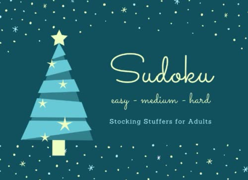 Stocking Stuffers for Adults: Sudoku: Easy - Medium - Hard: Women's or Men's Gift Idea: Stocking Stuffers' for Wife or Husband