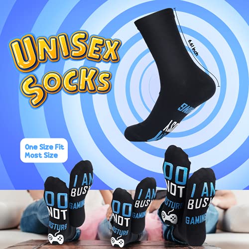 Gifts For Men Funny Novelty Socks - Christmas Stocking Stuffers for Men Women Teen Boys Girls Fun Gaming Gamer Dress Socks Birthday Mens Gift Ideas Cool Stuff For Dad Father Boyfriend Adult