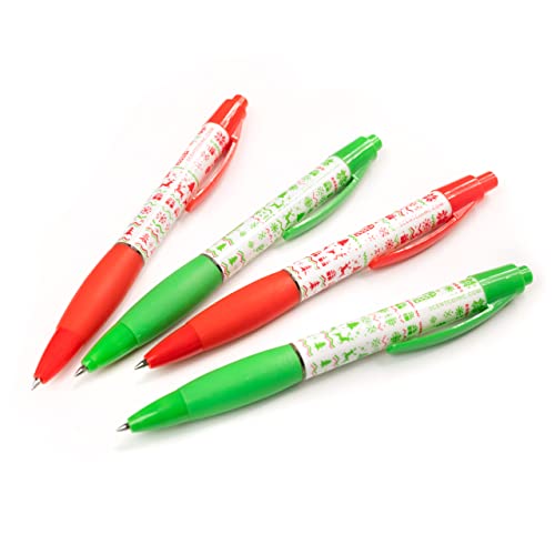 Holiday Smens - Candy Cane Scented Gel Pens 4 Count, Stocking Stuffer Gifts for Kids School Supplies Party Favors Classroom Reward