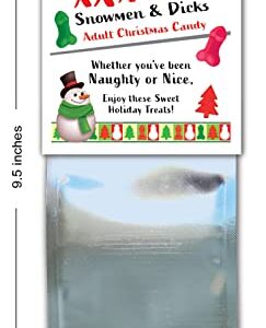 3 Pack - Snowman Christmas Weener Candy - Adult Funny Holiday Party Favor Penis Stocking Stuffer