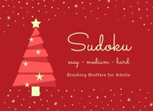 stocking stuffers for adults: sudoku: easy medium hard: fun holiday activity book for women & men perfect christmas gift