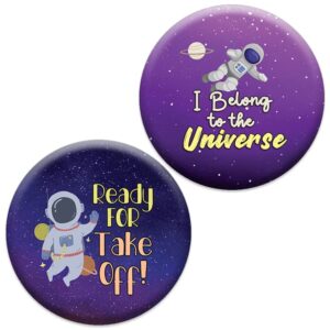 Creanoso Future Astronaut Buttons (1-Set X 10 Buttons) - Stocking Stuffers Premium Quality Gift Ideas for Children, Teens, & Adults - Corporate Giveaways & Party Favors