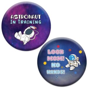 Creanoso Future Astronaut Buttons (1-Set X 10 Buttons) - Stocking Stuffers Premium Quality Gift Ideas for Children, Teens, & Adults - Corporate Giveaways & Party Favors