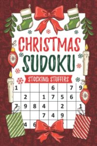 christmas sudoku stocking stuffers: fun christmas holiday activity book for adults