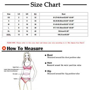 Women's Front Cross Bikini Swimsuits Tops Solid Color Lace Up Swimsuits Halter Push Up Swim Tops Retro Bathing Swimwear