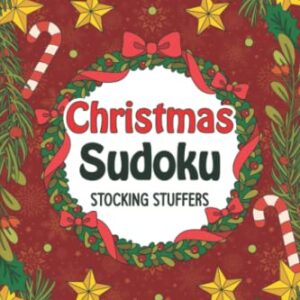 Stocking Stuffers for Adults: Christmas Sudoku: Easy Medium and Hard Puzzles, Holiday Activity Book for Adults