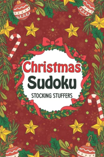 Stocking Stuffers for Adults: Christmas Sudoku: Easy Medium and Hard Puzzles, Holiday Activity Book for Adults