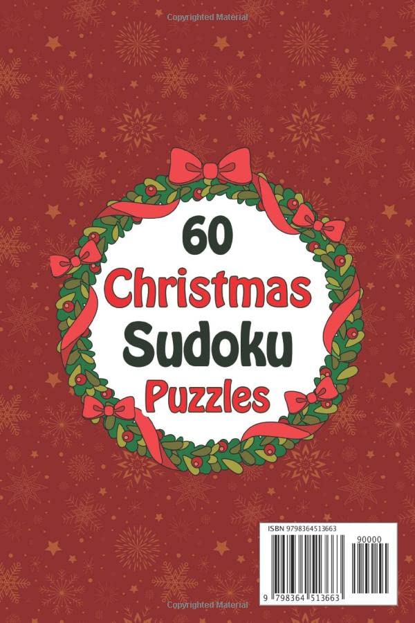 Stocking Stuffers for Adults: Christmas Sudoku: Easy Medium and Hard Puzzles, Holiday Activity Book for Adults