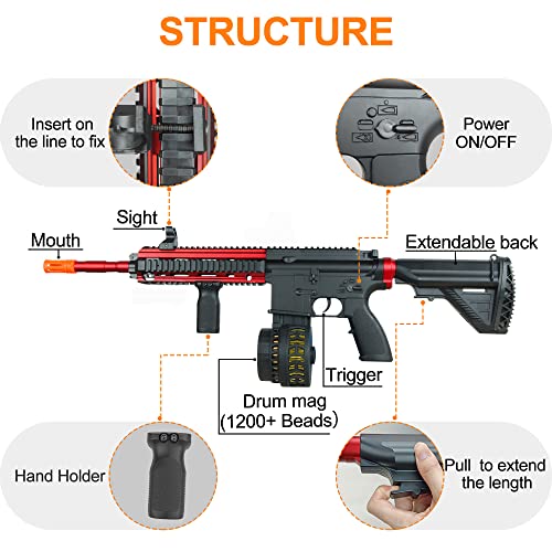 Cool Gel Ball Blaster Toys,Auto Splatter Balls Blasters,Orbies Splat Blaster and Refill Balls 50,000 Festival Stocking Stuffers Gifts-Only for Adults