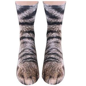 xywlwoer animal paw socks crazy novelty 3d cat paw socks funny easter basket stuffers for kids women men teens adults gag gifts