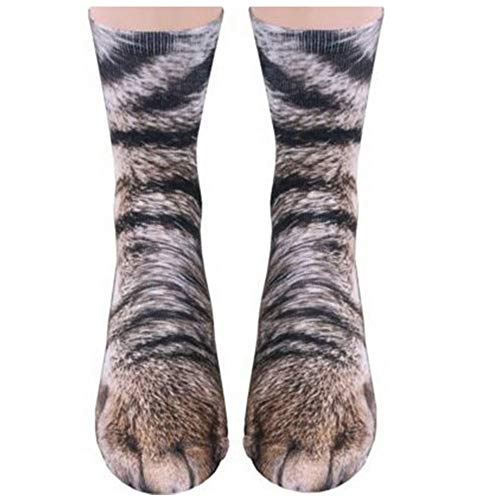 xywlwoer Animal Paw Socks Crazy Novelty 3D Cat Paw Socks Funny Easter Basket Stuffers for Kids Women Men Teens Adults Gag Gifts