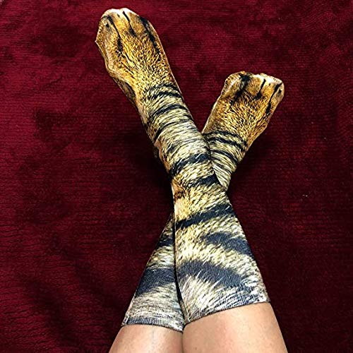 xywlwoer Animal Paw Socks Crazy Novelty 3D Cat Paw Socks Funny Easter Basket Stuffers for Kids Women Men Teens Adults Gag Gifts