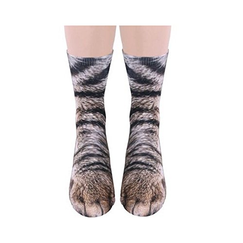 xywlwoer Animal Paw Socks Crazy Novelty 3D Cat Paw Socks Funny Easter Basket Stuffers for Kids Women Men Teens Adults Gag Gifts