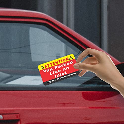 PARTH iMPEX You Parked Like an Idiot Business Cards (Pack of 100) Bad Parking Cards 3.5"x2" Multi Reasons Violation Stocking Stuffers for Adults