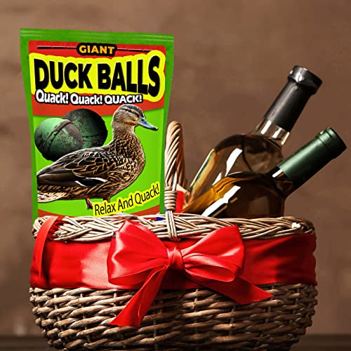 Giant Duck Balls Bath Time Adventure Kit - Funny Gift for Hunters - Duck Hunting Gifts for Men - Stocking Stuffer, Hilarious Gag Gift, Adult Gift Baskets, Dirty Santa, Bath Bomb, Bath Time