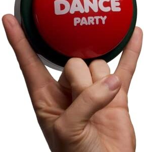 30 Second Dance Party - The Holiday Button | Dance Party Button with Music | Gag Gifts | Office Toys, Stocking Stuffer