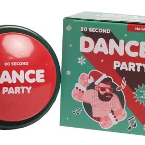 30 Second Dance Party - The Holiday Button | Dance Party Button with Music | Gag Gifts | Office Toys, Stocking Stuffer